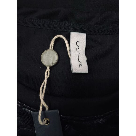 SHIKI Mini Dress Black Babydoll Women’s Sz L - Picture 5 of 6